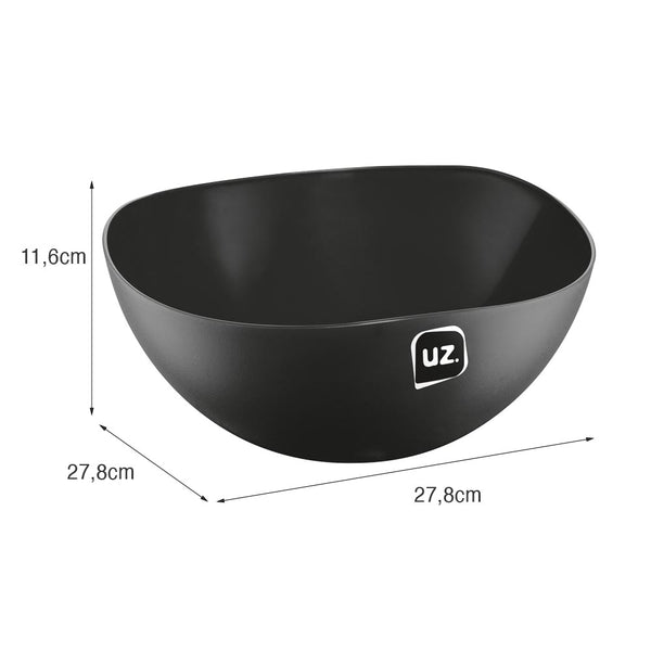 Saladeira Gold 3 Litros Preto UZ - medidas