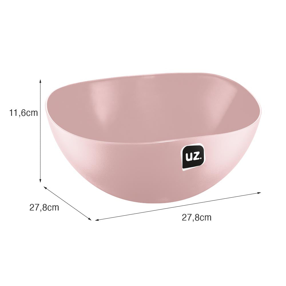 Saladeira Gold 3 Litros Rosa UZ - medidas