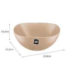 Saladeira Gold 2 Litros Capuccino UZ - medidas
