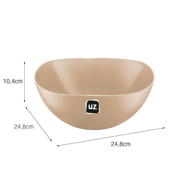 Saladeira Gold 2 Litros Capuccino UZ - medidas