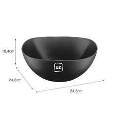 Saladeira Gold 2 Litros Preto UZ - medidas