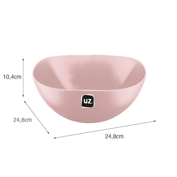 Saladeira Gold 2 Litros Rosa UZ - medidas