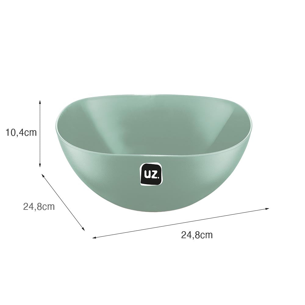 Saladeira Gold 2 Litros Verde Menta UZ - medidas