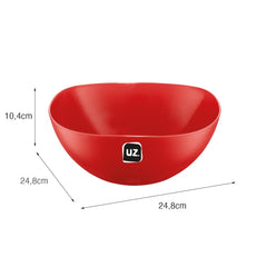 Saladeira Gold 2 Litros Vermelho UZ - medidas