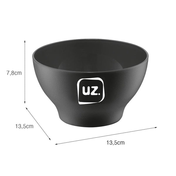 Cumbuca Premium 500ml Preto UZ - medidas