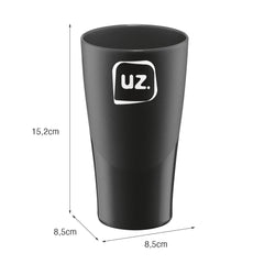 Copo Slim 500ml Preto UZ - medidas
