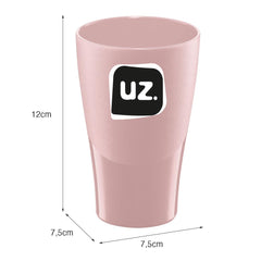 Copo Slim 300ml Rosa UZ - medidas