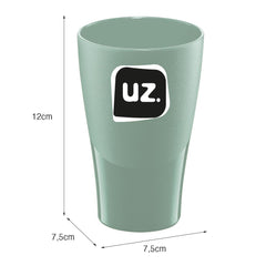 Copo Slim 300ml Verde Menta UZ - medidas
