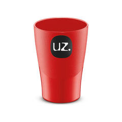 Copo Slim de plástico vermelho, 240 ml, da UZ Utilidades