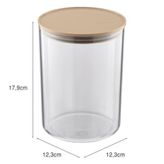Organizador Hermético 1,4litros Capuccino UZ - medidas