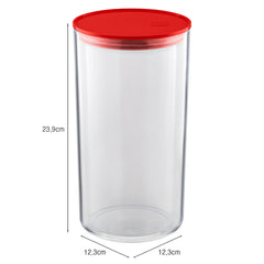 Organizador Hermético 1,9litros Vermelho UZ - medidas