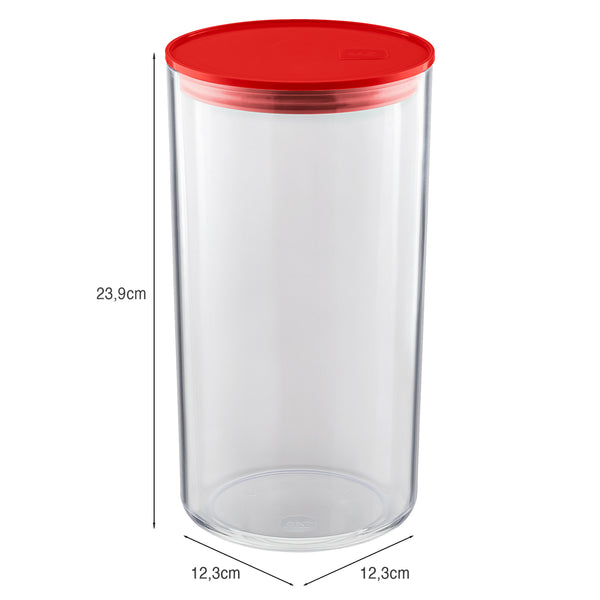Organizador Hermético 1,9litros Vermelho UZ - medidas