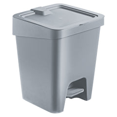 Lixeira Slim 15 Litros com Pedal Cinza UZ