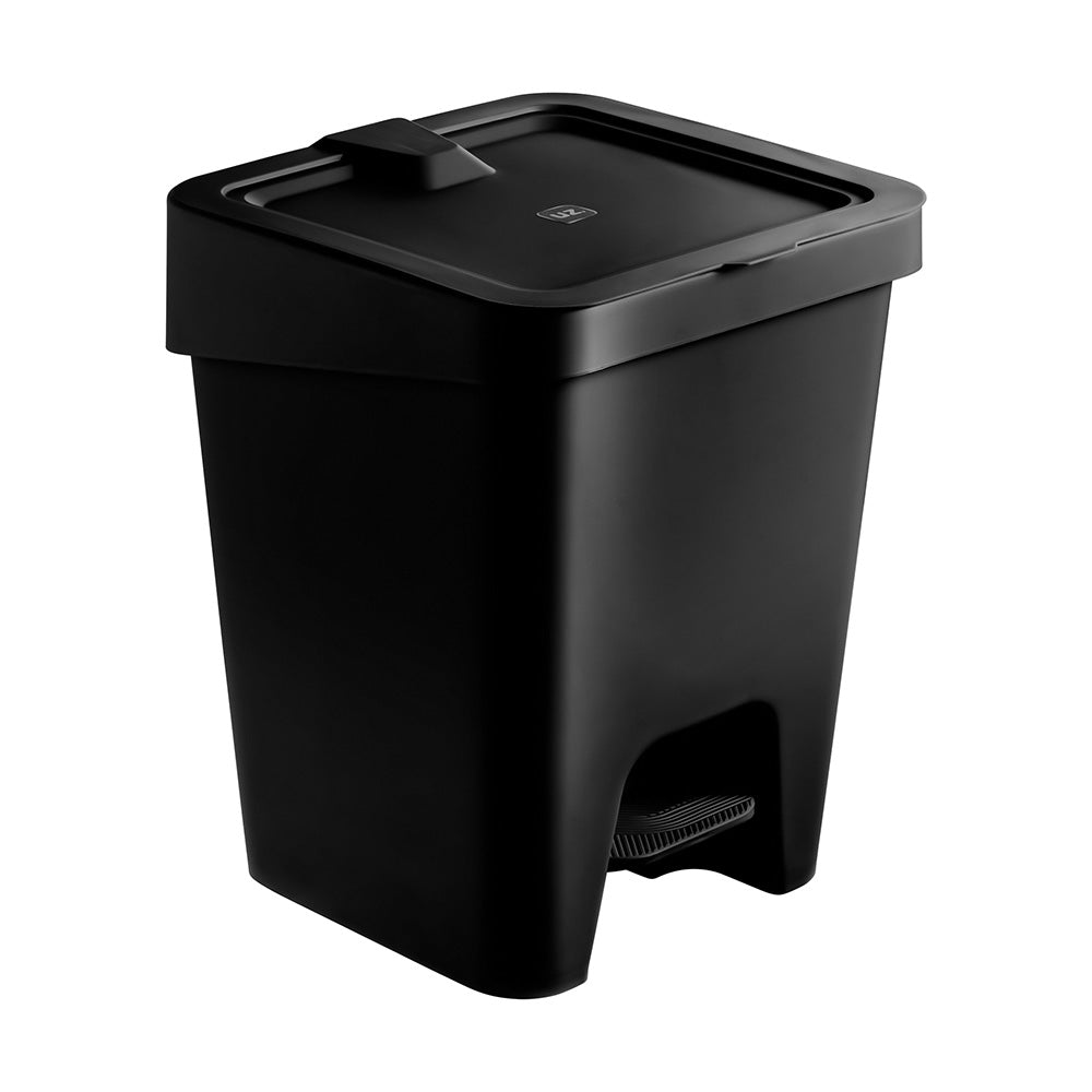 Lixeira Slim 15 Litros com Pedal Preto UZ