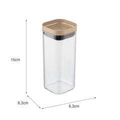 Organizador Hermético 350ml com Tampa Capuccino UZ - medidas