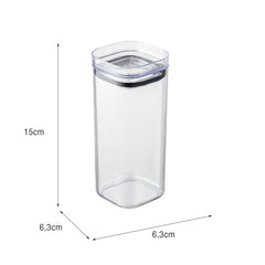 Organizador Hermético 350ml com Tampa Transparente UZ - medidas