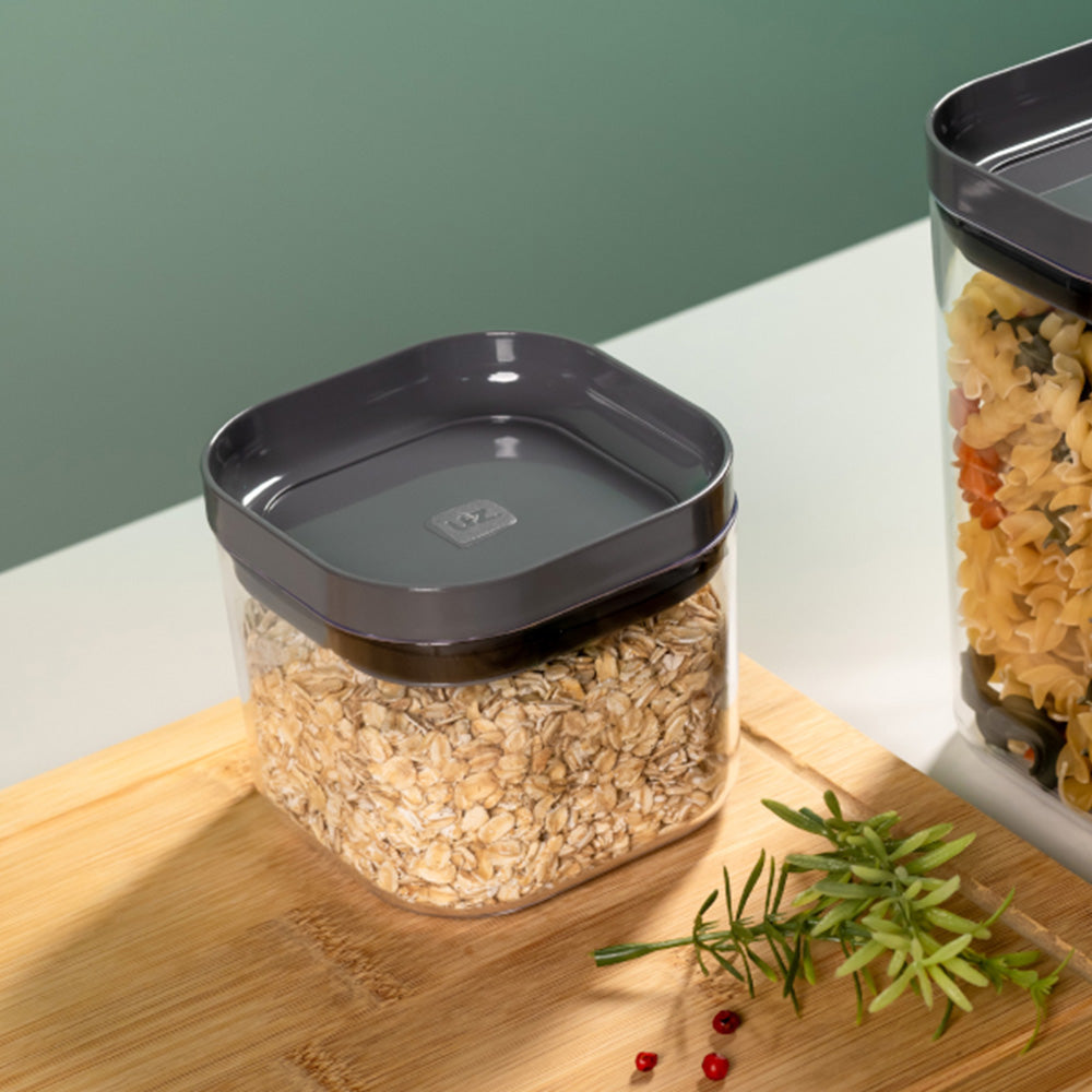 Organizador Hermético 450ml com Tampa Cinza UZ - ambiente