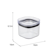 Organizador Hermético 450ml com Tampa Transparente UZ - medidas