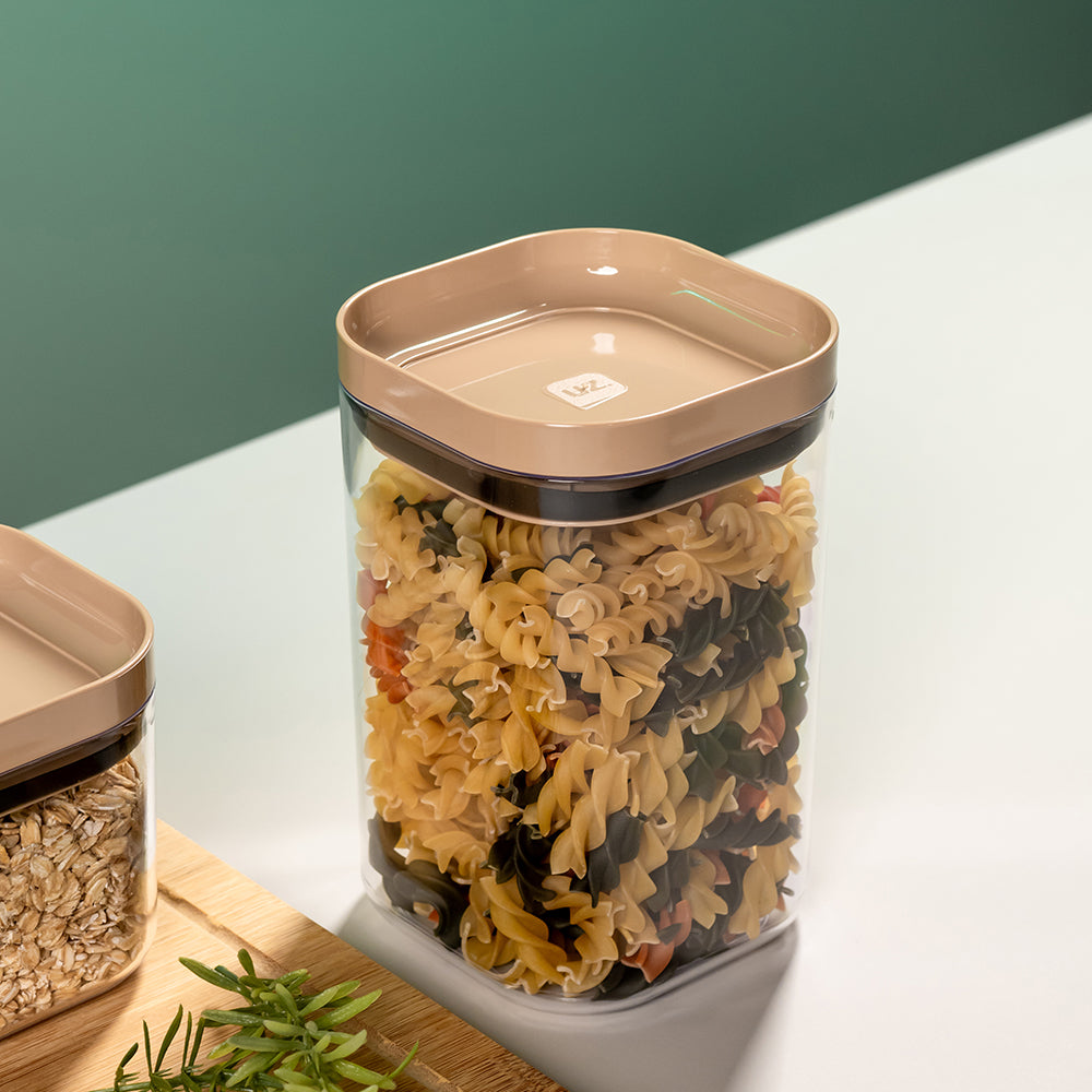 Organizador Hermético 1 Litro com Tampa Capuccino UZ - ambiente