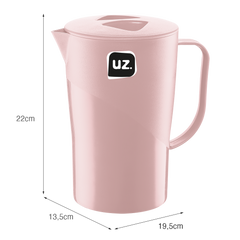 Jarra Slim 2 Litros Rosa UZ - medidas