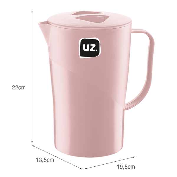 Jarra Slim 2 Litros Rosa UZ - medidas