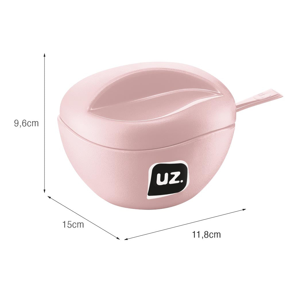 Açucareiro Gold 15cmx11,8cm Rosa UZ - medidas