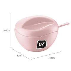 Açucareiro Gold 15cmx11,8cm Rosa UZ - medidas
