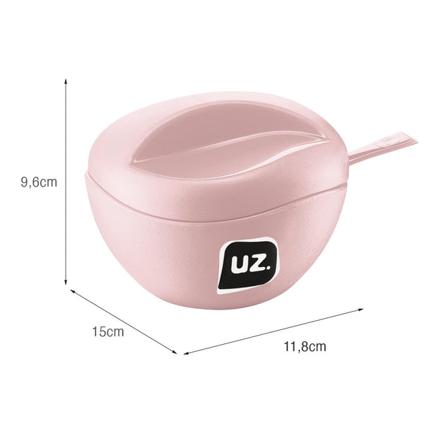 Açucareiro Gold 15cmx11,8cm Rosa UZ - medidas