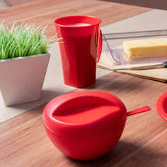 Açucareiro Gold 15cmx11,8cm Vermelho UZ - ambiente