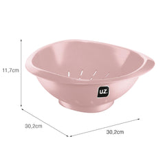 Escorredor de Massa Premium 30,2x30,2cm Rosa UZ - medidas