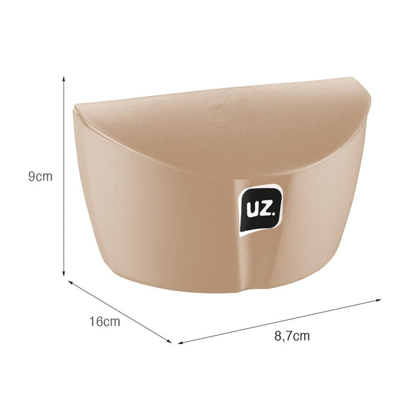 Saleiro Gold 500ml 16cmx8,7cm Capuccino UZ - medidas