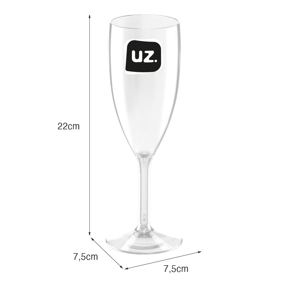 Taça Gold 300ml Transparente UZ - cotas