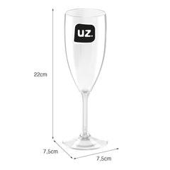 Taça Gold 300ml Transparente UZ - cotas