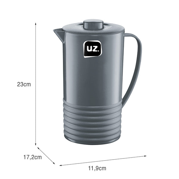 Jarra Plus 1,8 Litros Cinza UZ - medidas