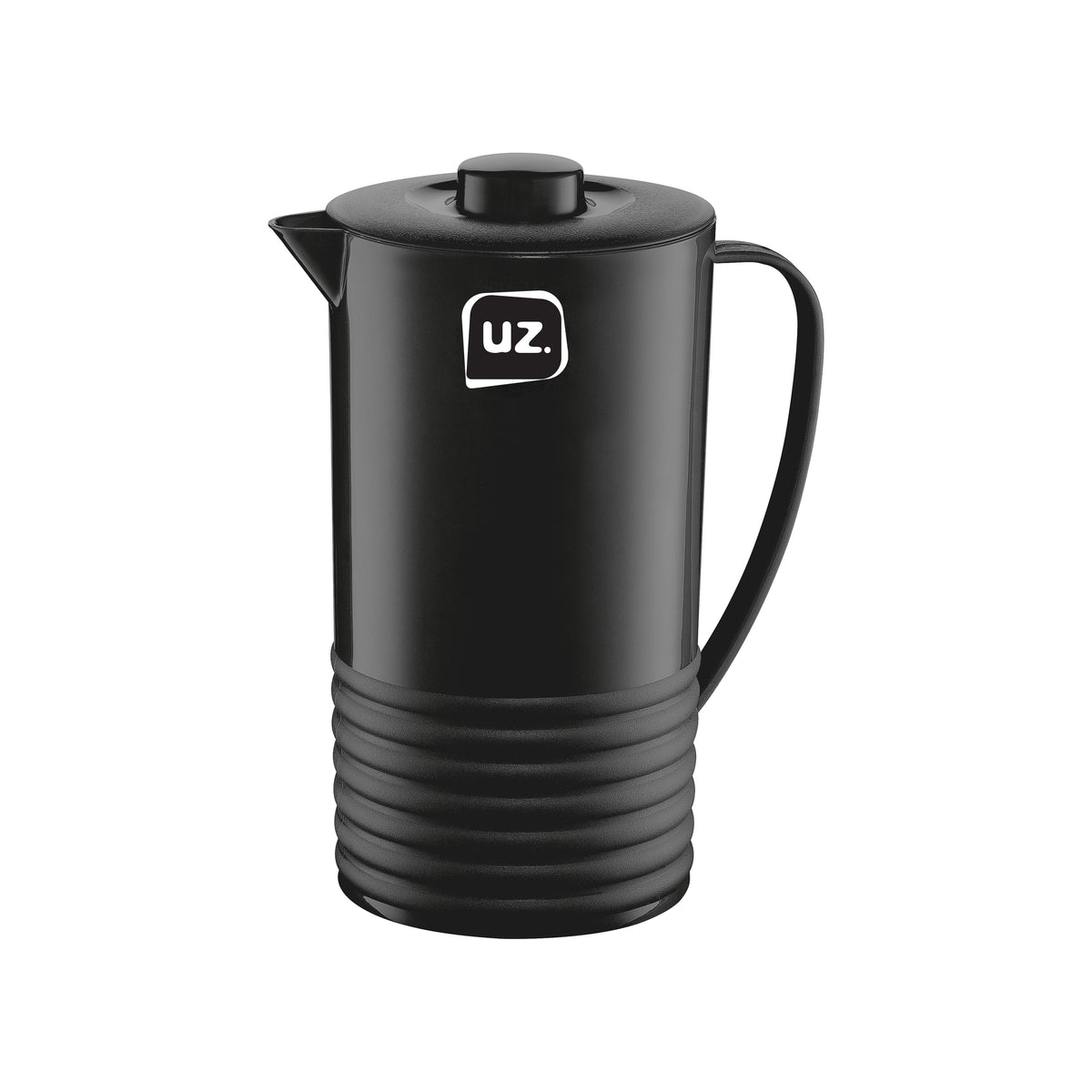 Jarra Plus de plástico preto, 1,8 litro, da UZ Utilidades