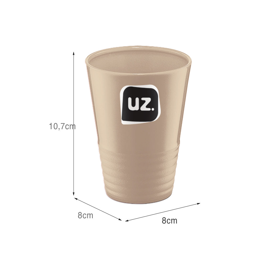 Copo Gomado 300ml Capuccino UZ - medidas
