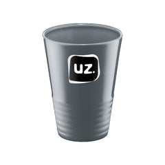 Copo Gomado de plástico cinza, 300 ml, da UZ Utilidades