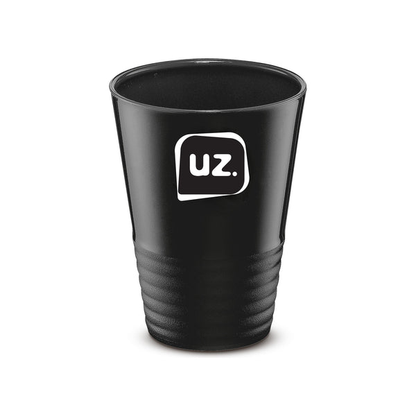 Copo Gomado de plástico preto, 300 ml, da UZ Utilidades