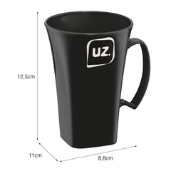 Caneca para Capuccino Plus 400ml Preto UZ
