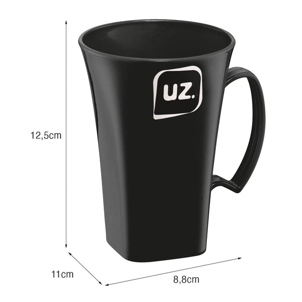 Caneca para Capuccino Plus 400ml Preto UZ