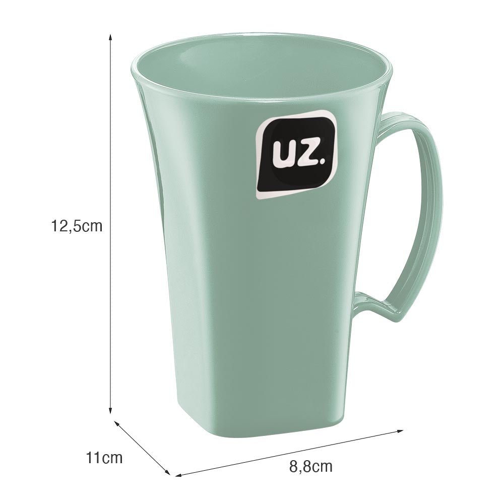 Caneca para Capuccino Plus 400ml Verde Menta UZ