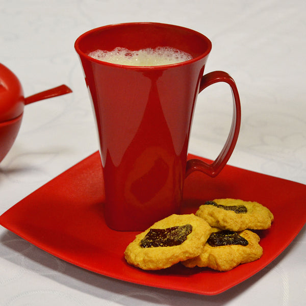 Caneca para Capuccino Plus 400ml Vermelho UZ