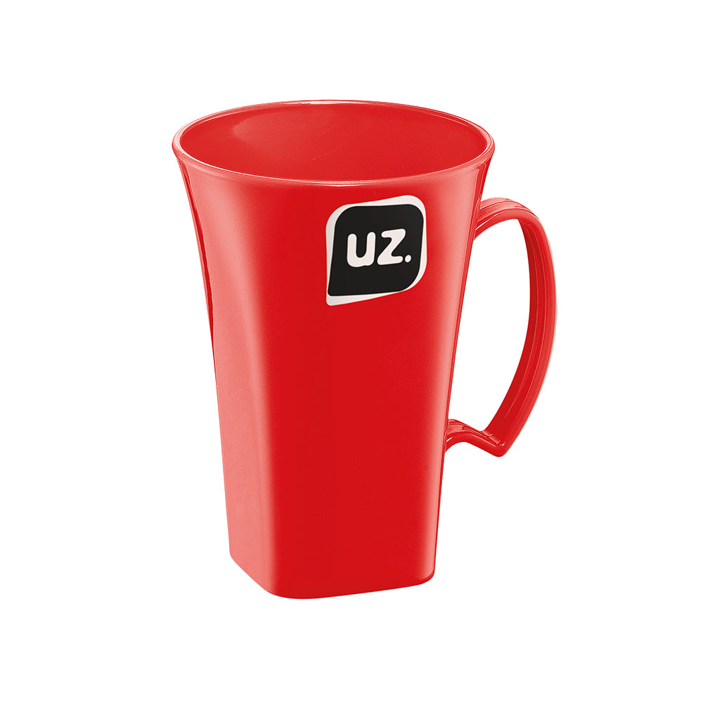 Caneca para Capuccino Plus 400ml Vermelho UZ