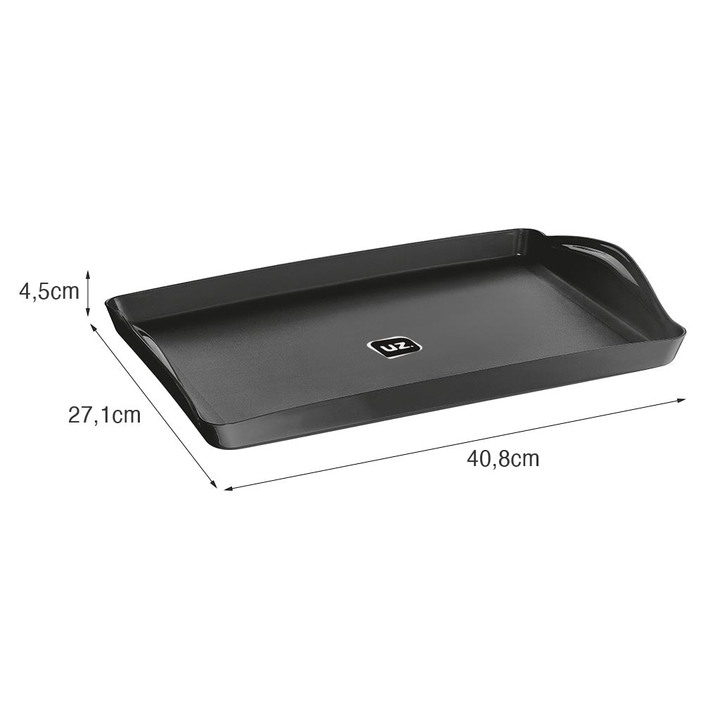 Bandeja Plus 40,8cm X 27,1cm Preto UZ