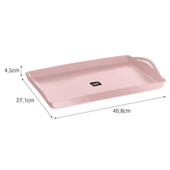 Bandeja Plus 40,8cm X 27,1cm Rosa UZ