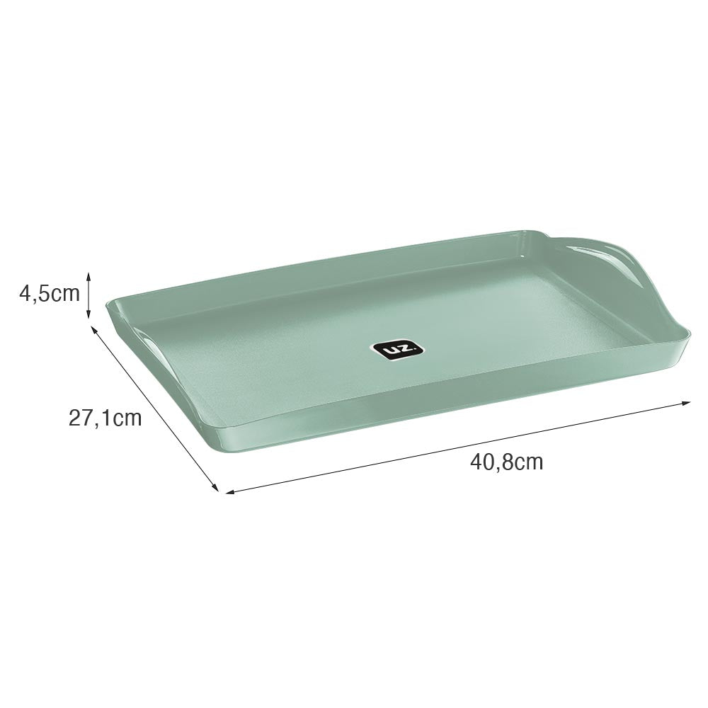 Bandeja Plus 40,8cm X 27,1cm Verde Menta UZ