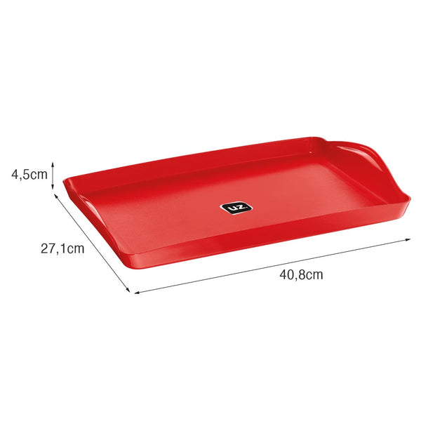 Bandeja Plus 40,8cm X 27,1cm Vermelho UZ