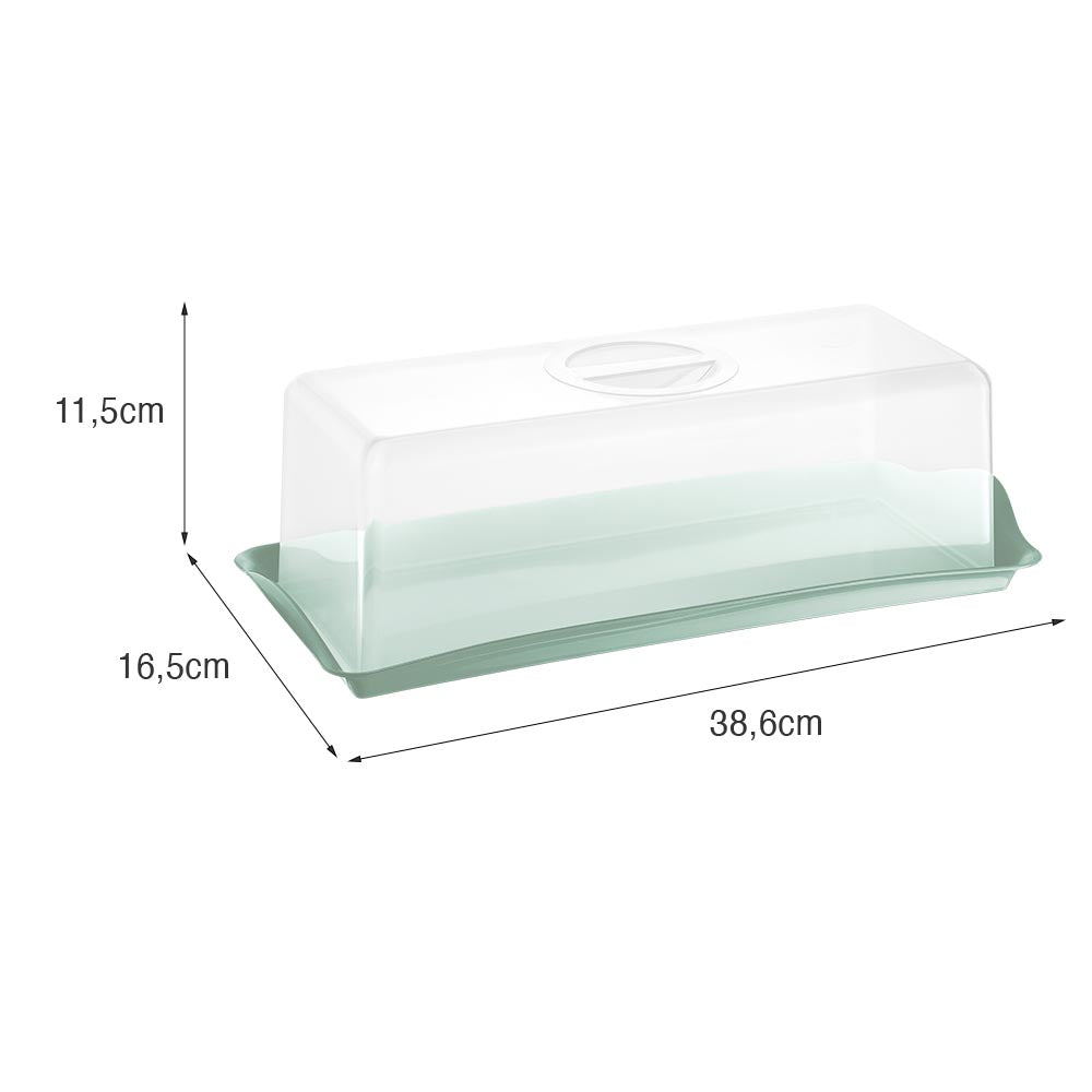 Porta Pães 16,5cm x 38,6cm Verde Menta UZ