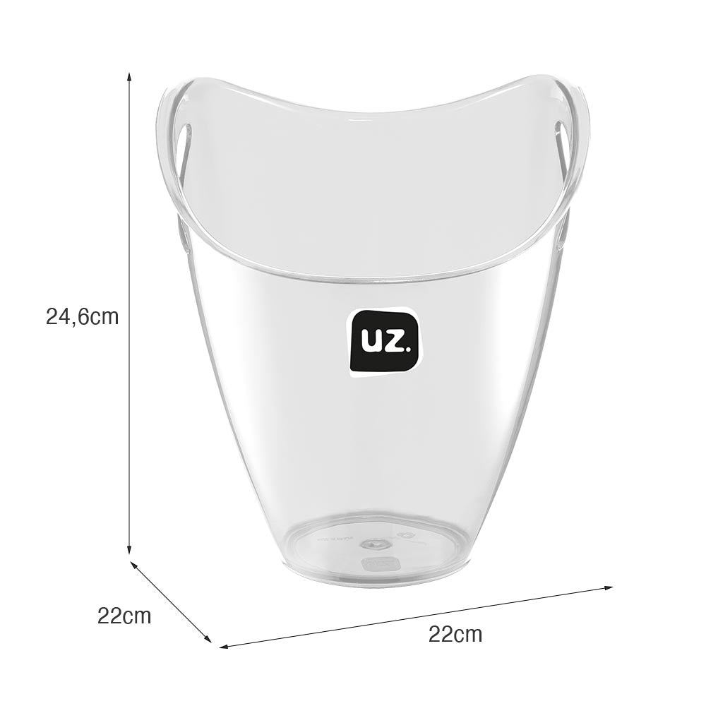 Balde de Gelo Plus 3,3litros Plus Transparente UZ