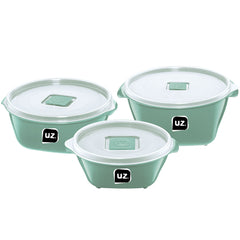 Kit 3 Pote Multiuso Premium Verde Menta UZ